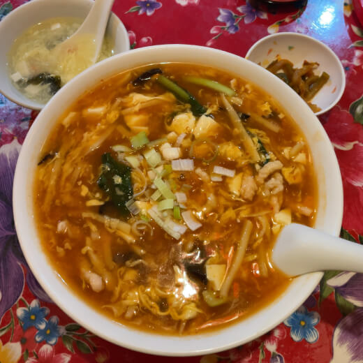 福楼　酸辣湯麺ランチ